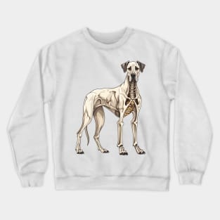 Skeleton Great Dane Dog Crewneck Sweatshirt